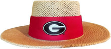 Load image into Gallery viewer, LogoFit Georgia Bulldogs Tournament Gambler Straw Hat
