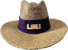 Load image into Gallery viewer, LogoFit LSU Tigers Angler Safari Straw Hat
