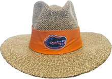 Load image into Gallery viewer, LogoFit Florida Gators Angler Safari Straw Hat
