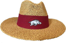 Load image into Gallery viewer, LogoFit Arkansas Razorbacks Angler Safari Straw Hat
