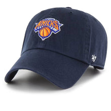 Load image into Gallery viewer, 47 Brand New York Knicks Navy Clean Up Hat
