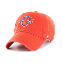 Load image into Gallery viewer, 47 Brand New York Knicks Clean Up Adjustable Orange Hat
